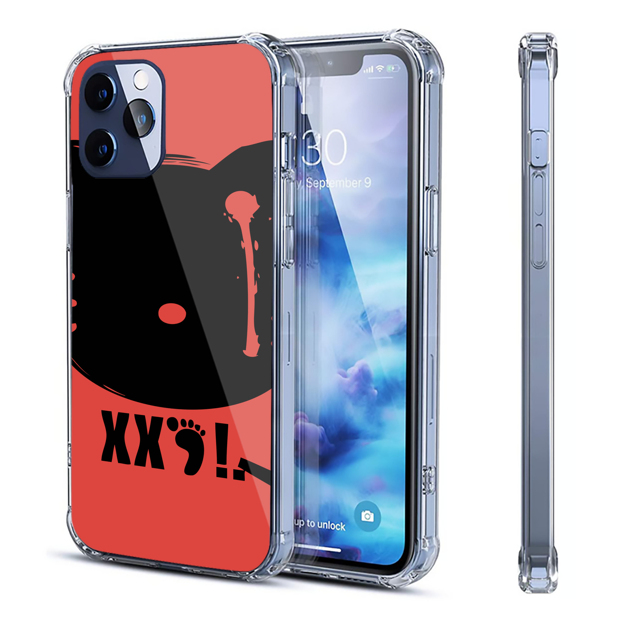 （画像用） Hello Kitty ハローキティ 【iPhone 12シリーズ対応】透明スマホケース（クリアソフトケース）